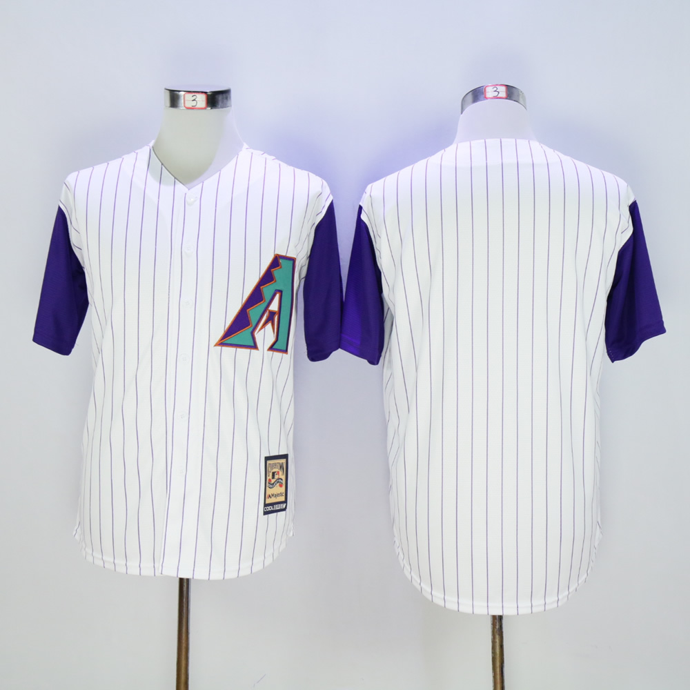 Men Arizona Diamondback Blank White Throwback Game MLB Jerseys->women mlb jersey->Women Jersey